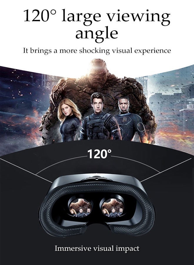 DUNISO نظارات الواقع الافتراضي VR، نظارات VR قابلة للتعديل للتلفاز والأفلام وألعاب الفيديو، تصميم مريح، تدعم الهواتف الذكية بحجم 5-7 إنش - Image 5